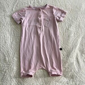 Rags Short Essentials Romper Short Sleeve One Piece Outfit Casual Lavender Sz 2T